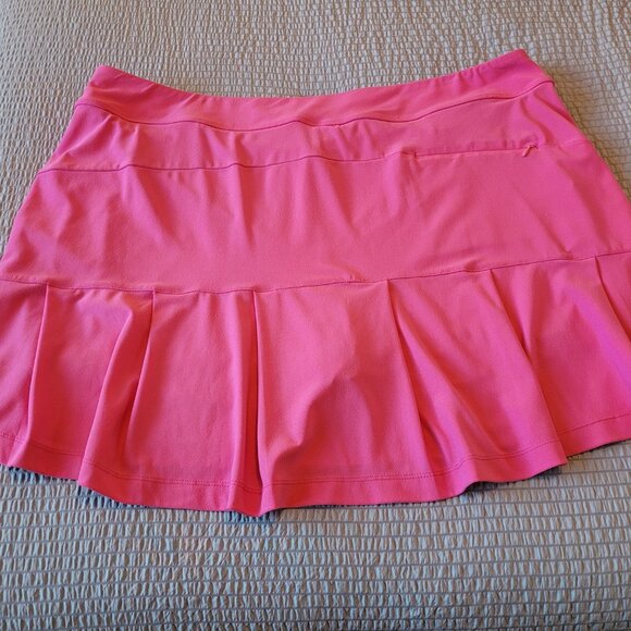 Greg Norman 17" Backpleat Pull-On Skort - Hawaiian Punch- XXL - Picture 1 of 4